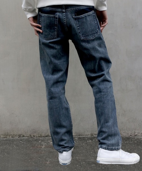 OLD BETTY'S（オールドベティーズ）の「11oz Denim Baker Tapered Pants/11オンス デニム ベイカー テーパード パンツ（デニムパンツ・レディース・インディゴブルー・36/38）」の5枚目の写真