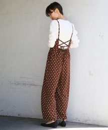 LOWRYS FARM | ドットサロペット　805771(サロペット/オーバーオール)