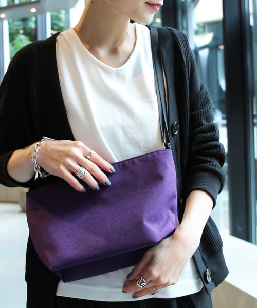 koe（コエ）の「ナイロンミニショルダー（ショルダーバッグ・レディース・ブラック/ベージュ/パープル/レオパード・FREE）」の4枚目の写真