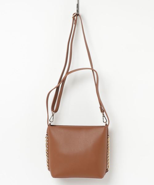 KOBE LETTUCE（コウベレタス）の「サイドチェーンデザインショルダーバッグ＊レディース/ハンドバッグ[B1187]神戸レタス（ショルダーバッグ・レディース・キャメル/ボルドー/ブラック・FREE）」の8枚目の写真