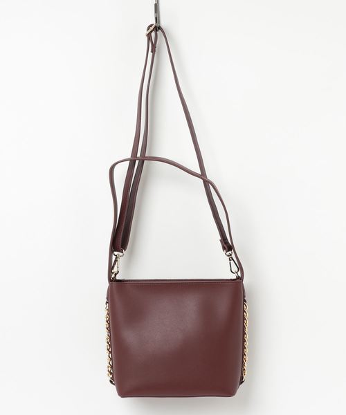 KOBE LETTUCE（コウベレタス）の「サイドチェーンデザインショルダーバッグ＊レディース/ハンドバッグ[B1187]神戸レタス（ショルダーバッグ・レディース・キャメル/ボルドー/ブラック・FREE）」の9枚目の写真