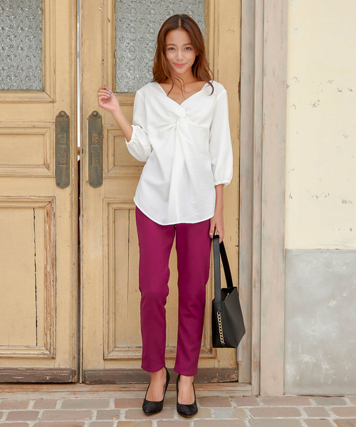 KOBE LETTUCE（コウベレタス）の「サイドチェーンデザインショルダーバッグ＊レディース/ハンドバッグ[B1187]神戸レタス（ショルダーバッグ・レディース・キャメル/ボルドー/ブラック・FREE）」の13枚目の写真