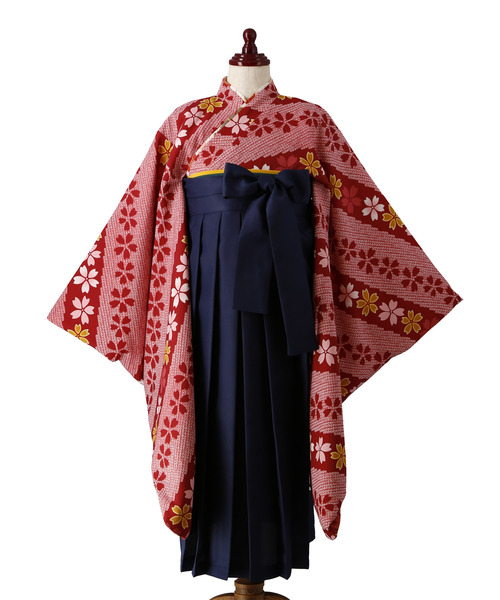 Catherine Cottage（キャサリンコテージ）の「簡単着付けの刺繍入り袴セット（着物・キッズ・ブラック/パープル/ネイビー/レッド/ピンク/ブルー・110/120/130/140）」の7枚目の写真