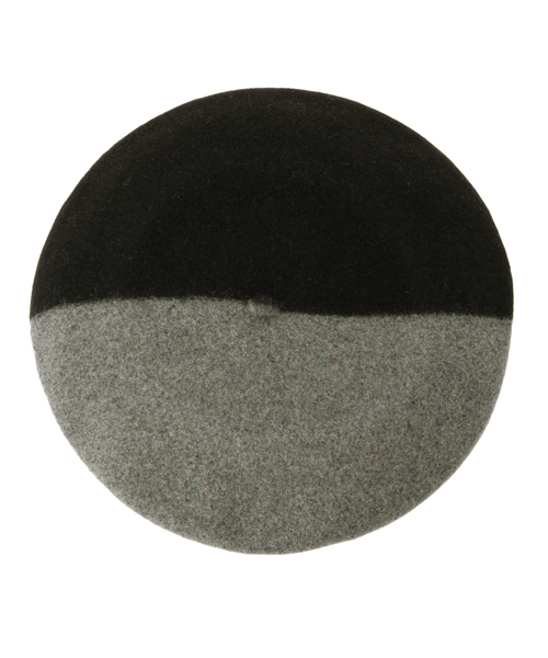 B印 YOSHIDA(BEAMS×PORTER)(ビージルシヨシダ)の「石塚啓次“BUENA VISTA” Basque Hat(13.5) (ハット・メンズ・グレー/チャコールグレー/ブラック/ブラック系その他/レッド系その他/ワイン・ONE SIZE)」の8枚目の写真