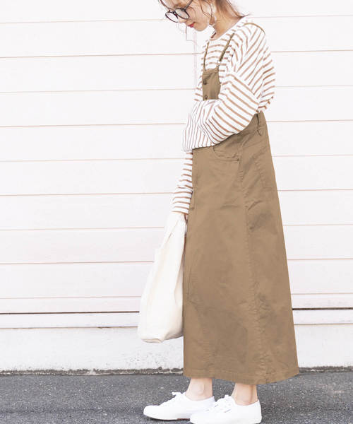 reca（レカ）の「調節OK サロペット（サロペット/オーバーオール・レディース・ブラック/ライトグレー/カーキ/ベージュ・L/LL/M）」の20枚目の写真