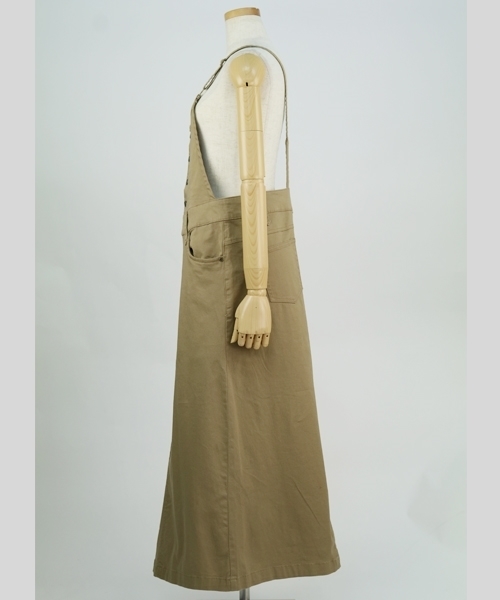 reca（レカ）の「調節OK サロペット（サロペット/オーバーオール・レディース・ブラック/ライトグレー/カーキ/ベージュ・L/LL/M）」の11枚目の写真