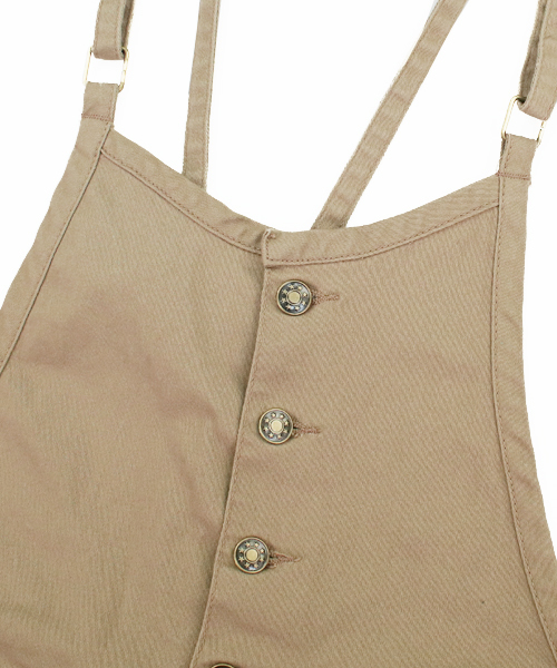 reca（レカ）の「調節OK サロペット（サロペット/オーバーオール・レディース・ブラック/ライトグレー/カーキ/ベージュ・L/LL/M）」の9枚目の写真