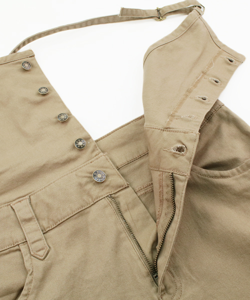 reca（レカ）の「調節OK サロペット（サロペット/オーバーオール・レディース・ブラック/ライトグレー/カーキ/ベージュ・L/LL/M）」の6枚目の写真