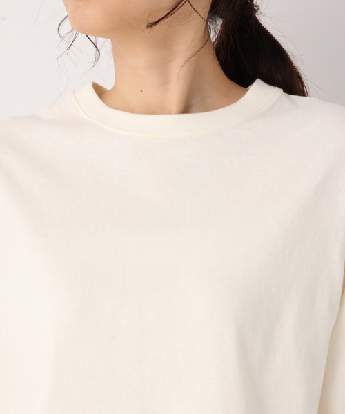 GLOBAL WORK（グローバルワーク）の「ボリュームソデクルーＴ長袖/821984（Tシャツ/カットソー・レディース・ホワイト/ブラック/ライトグリーン/その他/ライトブラウン・MEDIUM/LARGE）」の16枚目の写真