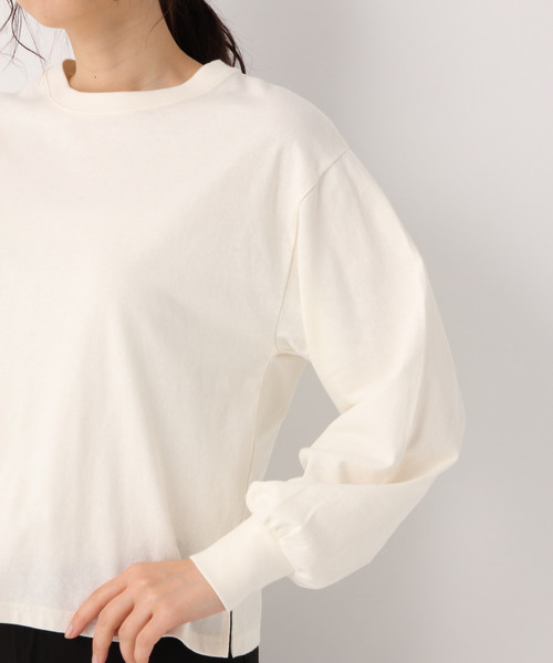 GLOBAL WORK（グローバルワーク）の「ボリュームソデクルーＴ長袖/821984（Tシャツ/カットソー・レディース・ホワイト/ブラック/ライトグリーン/その他/ライトブラウン・MEDIUM/LARGE）」の17枚目の写真