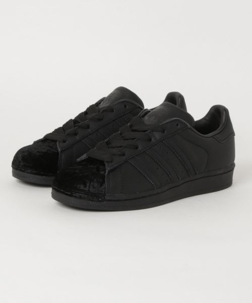 adidas Originals(アディダスオリジナルス)の「adidas Originals/アディダス オリジナルス SUPERSTAR W/スーパースター ウィメンズ(スニーカー・レディース・ブラック・23cm/23.5cm/24cm/24.5cm/25cm)」の1枚目の写真