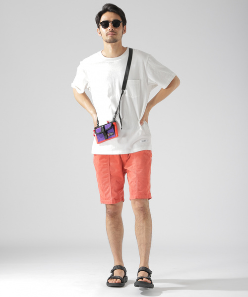 新品 BAYFLOW ベイフロー フェイド加工コーデュロイショートパンツ ピンク BAYFLOW（ベイフロー）の「TCフェイドコーデュロイショートパンツ