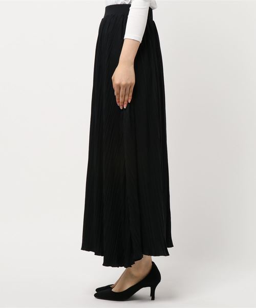 KOBE LETTUCE（コウベレタス）の「カットソープリーツマキシ丈スカート（スカート・レディース・ダークグリーン/モカ/ネイビー/チャコールグレー/ブラック/ブルー系その他・L/XL/S/M）」の12枚目の写真