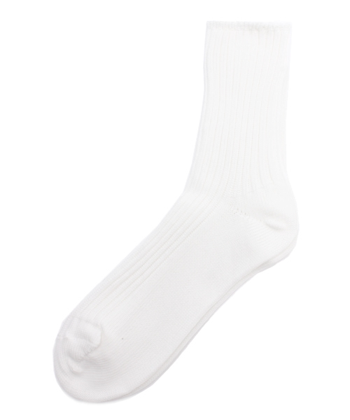 Kastane（カスタネ）の「【Kastane】リブソックス（ソックス/靴下・レディース・オフホワイト/ラベンダー/サックスブルー/レモンイエロー/ネイビー・FREE）」の2枚目の写真