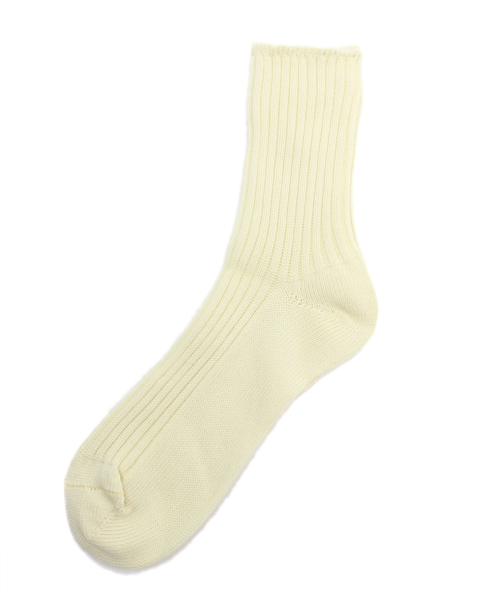 Kastane（カスタネ）の「【Kastane】リブソックス（ソックス/靴下・レディース・オフホワイト/ラベンダー/サックスブルー/レモンイエロー/ネイビー・FREE）」の5枚目の写真