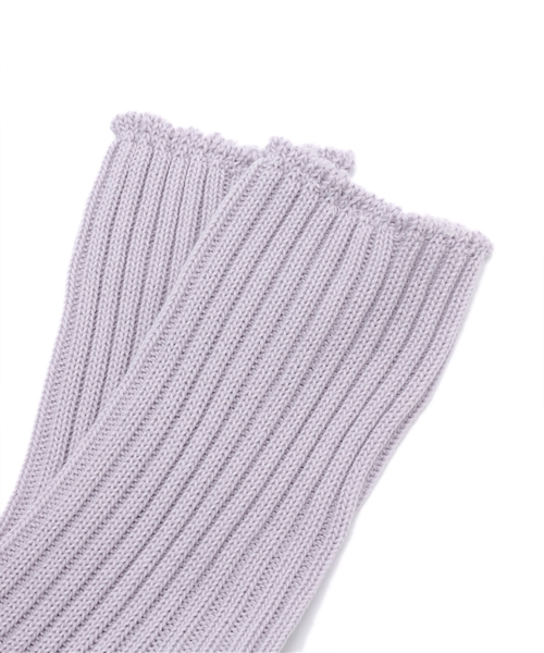 Kastane（カスタネ）の「【Kastane】リブソックス（ソックス/靴下・レディース・オフホワイト/ラベンダー/サックスブルー/レモンイエロー/ネイビー・FREE）」の7枚目の写真