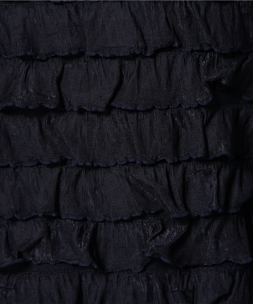 Chico（チコ）の「フリフリ半袖T（Tシャツ/カットソー・レディース・グレー/ライトグリーン/ネイビー/ホワイト・FREE）」の13枚目の写真