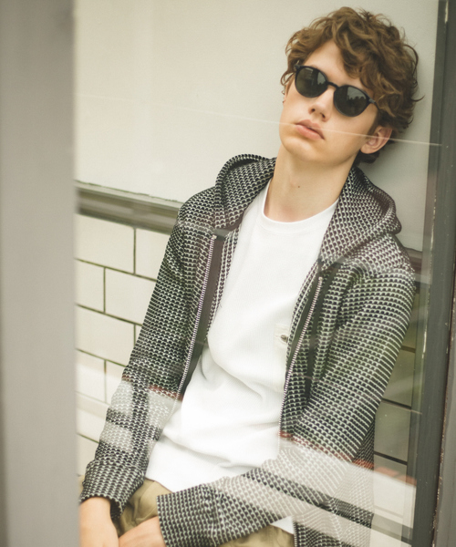 RECENCY OF MINE（リーセンシー オブ マイン）の「【Recency of Mine】スーパーストレッチベアワッフル　ロングTシャツ（Tシャツ/カットソー・メンズ・モカ/ブラック/ホワイト・44/46/48/50）」の9枚目の写真