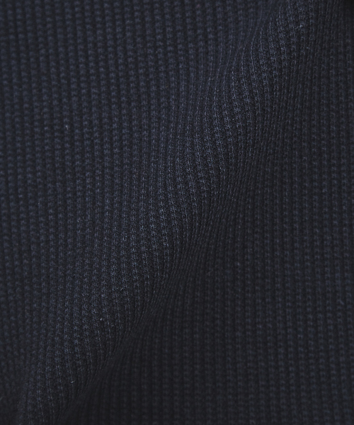 RECENCY OF MINE（リーセンシー オブ マイン）の「【Recency of Mine】スーパーストレッチベアワッフル　ロングTシャツ（Tシャツ/カットソー・メンズ・モカ/ブラック/ホワイト・44/46/48/50）」の5枚目の写真