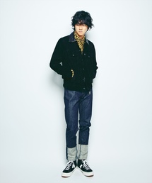 ヒステリックグラマー ラムスエード　ウエスタンジャケット　サイズS ブラック HYSTERIC GLAMOUR（ヒステリックグラマー）の「ラムスエード