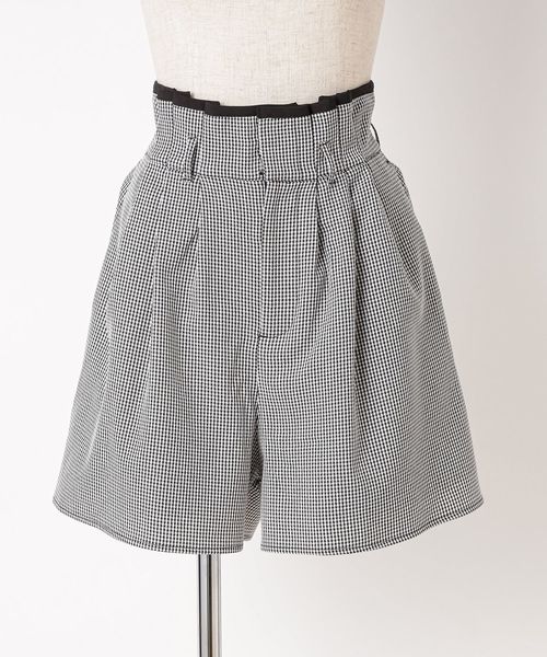 one after another NICE CLAUP（ワンアフターアナザーナイスクラップ）の「2Wayリボンフレアショートパンツ（その他パンツ・レディース・ブラック/ピンク/チェック・FREE）」の15枚目の写真