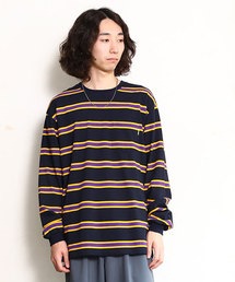 L/S STRIPE POCKET TEE / ロングスリーブストライプポケットT