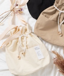 WEGO | WEGO/キャンバス巾着トートバッグ(トートバッグ)