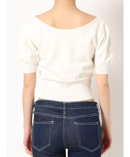 GYDA（ジェイダ）の「ウエストマーク2WAY ニット トップス（ニット/セーター・レディース・ブラック/ベージュ/オフホワイト/ブルー・FREE）」の10枚目の写真