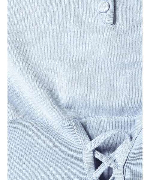 GYDA（ジェイダ）の「ウエストマーク2WAY ニット トップス（ニット/セーター・レディース・ブラック/ベージュ/オフホワイト/ブルー・FREE）」の18枚目の写真