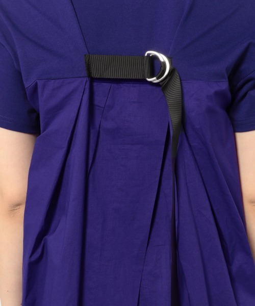 PAGEBOY（ページボーイ）の「バックストラップ切替ワンピース（ワンピース・レディース・ブラック/パープル/グレイッシュベージュ/ブラック系その他/グレー系その他2・FREE）」の16枚目の写真