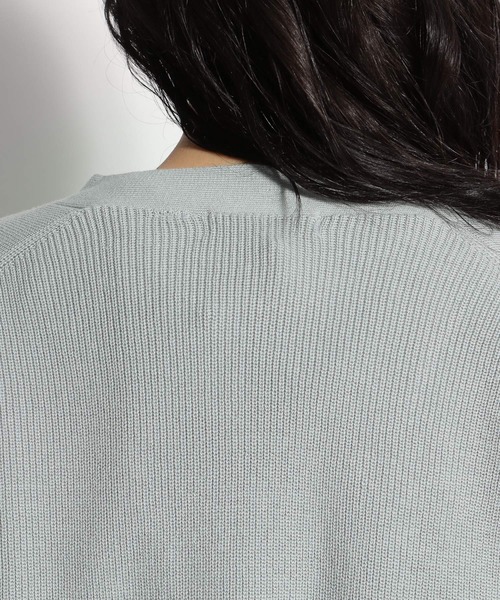 niko and...（ニコアンド）の「ミラノリブショートカーディガン（カーディガン/ボレロ・レディース・ライトブルー/ブラック/ベージュ/ブラウン・MEDIUM/LARGE）」の12枚目の写真