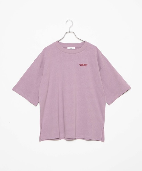 WEGO(ウィゴー)の「WEGO/CLASSICWAFFLE バックプリントTシャツ(Tシャツ/カットソー・レディース・ダークグリーン/ベージュ/パープル/スミクロ・FREE)」の20枚目の写真