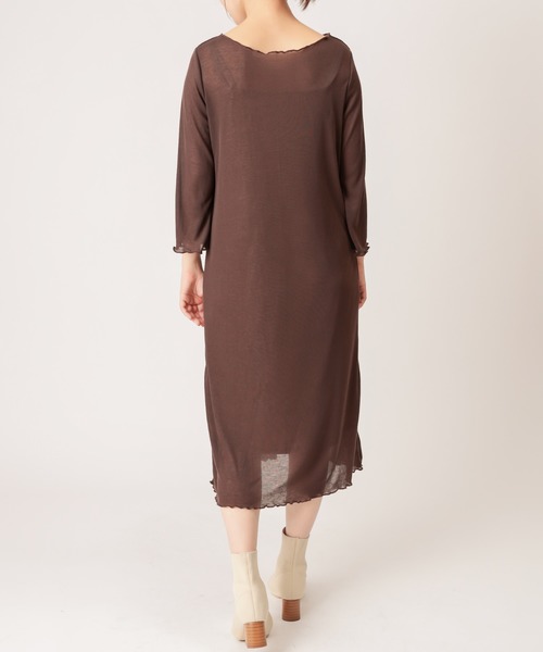 natural couture（ナチュラルクチュール）の「【WEB限定】着回しできるメロートップスとキャミワンピセット（ワンピース・レディース・ブラック/ダークブラウン/グレー/サックスブルー・FREE）」の13枚目の写真