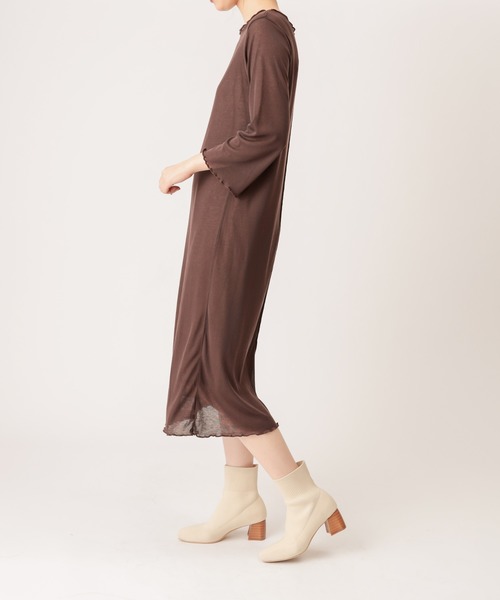 natural couture（ナチュラルクチュール）の「【WEB限定】着回しできるメロートップスとキャミワンピセット（ワンピース・レディース・ブラック/ダークブラウン/グレー/サックスブルー・FREE）」の18枚目の写真