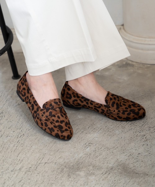 LEPSIM（レプシィム）の「ボアソフトマニッシュ　918164（その他シューズ・レディース・ブラック/レオパード/グレイッシュベージュ・MEDIUM/LARGE/SMALL）」の3枚目の写真