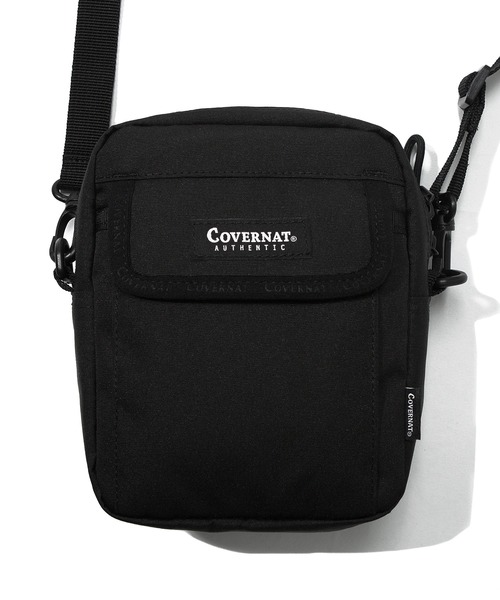 COVERNAT（カバーナット）の「【COVERNAT】CORDURA SMALL CROSS BAG BLACK / カバーナット コーデュラ スモール クロス バッグ ブラック（ボディバッグ/ウエストポーチ・メンズ・ブラック・FREE）」の3枚目の写真