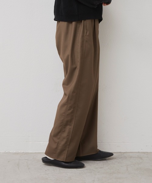 Libra Cue（リブラ キュー）の「Libra リラックステーパードパンツ（スラックス・レディース・ブラック/ベージュ/カーキ・FREE）」の13枚目の写真