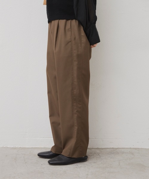 Libra Cue（リブラ キュー）の「Libra リラックステーパードパンツ（スラックス・レディース・ブラック/ベージュ/カーキ・FREE）」の20枚目の写真