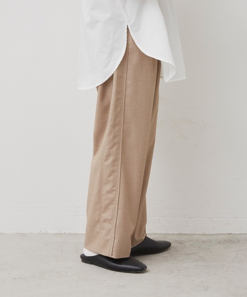 Libra Cue（リブラ キュー）の「Libra リラックステーパードパンツ（スラックス・レディース・ブラック/ベージュ/カーキ・FREE）」の12枚目の写真