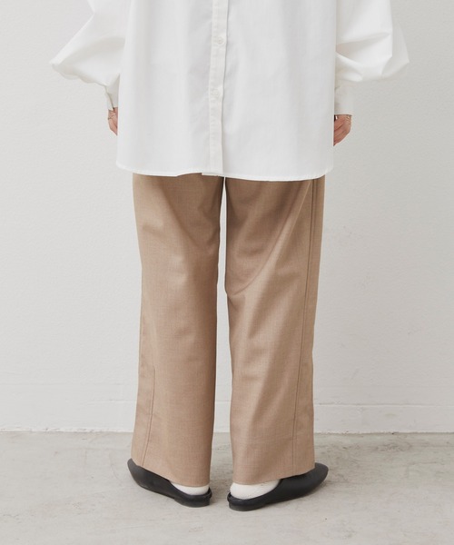 Libra Cue（リブラ キュー）の「Libra リラックステーパードパンツ（スラックス・レディース・ブラック/ベージュ/カーキ・FREE）」の19枚目の写真