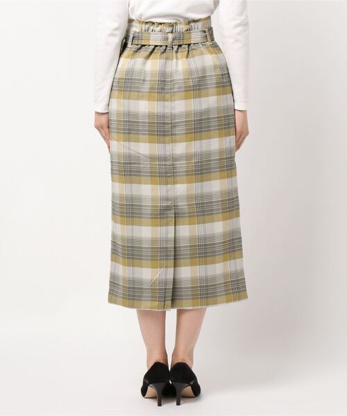 LOWRYS FARM（ローリーズファーム）の「チェックタイトスカート　895799（スカート・レディース・チャコールグレー/ベージュ/イエロー/アイボリー・MEDIUM/LARGE）」の6枚目の写真