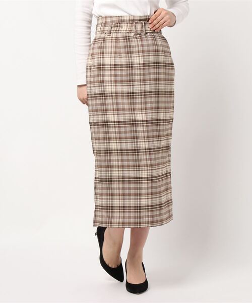 LOWRYS FARM（ローリーズファーム）の「チェックタイトスカート　895799（スカート・レディース・チャコールグレー/ベージュ/イエロー/アイボリー・MEDIUM/LARGE）」の14枚目の写真