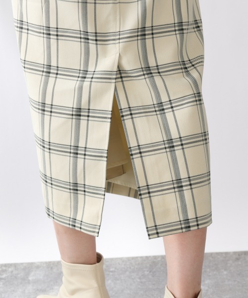 LOWRYS FARM（ローリーズファーム）の「チェックタイトスカート　895799（スカート・レディース・チャコールグレー/ベージュ/イエロー/アイボリー・MEDIUM/LARGE）」の7枚目の写真