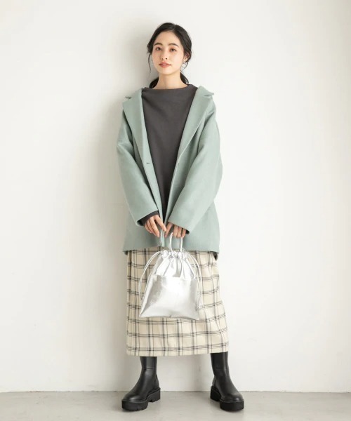 LOWRYS FARM（ローリーズファーム）の「チェックタイトスカート　895799（スカート・レディース・チャコールグレー/ベージュ/イエロー/アイボリー・MEDIUM/LARGE）」の18枚目の写真