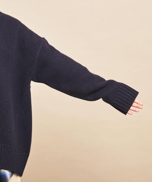 BEAUTY&YOUTH UNITED ARROWS（ビューティーアンドユースユナイテッドアローズ）の「BY∴ FINEWOOLワイドタートルネックニットプルオーバー о（ニット/セーター・レディース・ナチュラル/モカ/ネイビー/ケリー/ダークグレー/ベージュ・FREE）」の21枚目の写真