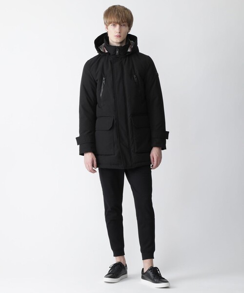 超美品★ブラックレーベル クレストブリッジ★ファー付きダウンコート★Lサイズ 正統派もカジュアル派も納得の〈ブラックレーベル・クレスト