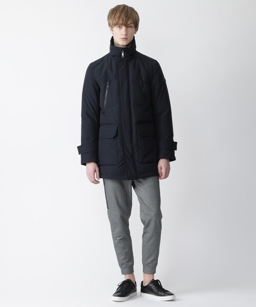 BLACK LABEL CRESTBRIDGE ダウンジャケット LL ネイビー 中古・古着通販】BLACK LABEL CRESTBRIDGE (ブラックレーベル