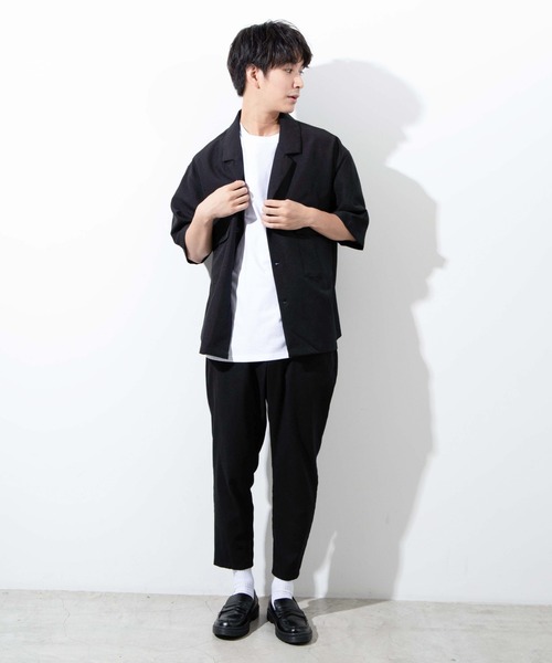 WEGO(ウィゴー)の「WEGO/ポリトロテーラービッグシルエットシャツ(シャツ/ブラウス・メンズ・ダークベージュ/オリーブ/ブラック/オフホワイト・LARGE/MEDIUM)」の5枚目の写真