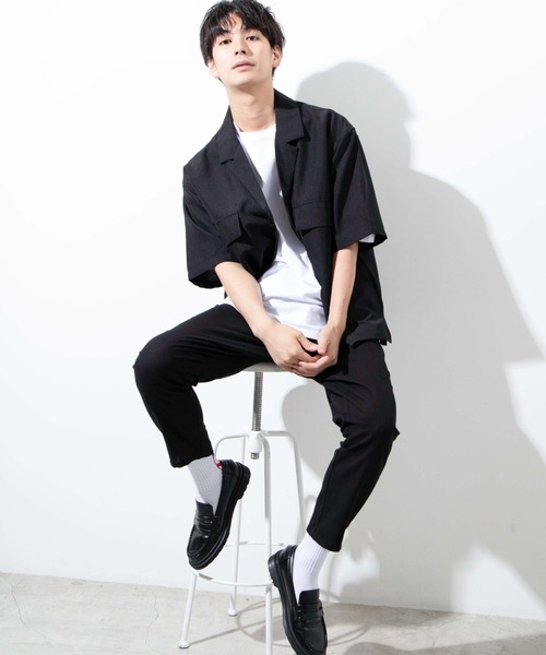 WEGO(ウィゴー)の「WEGO/ポリトロテーラービッグシルエットシャツ(シャツ/ブラウス・メンズ・ダークベージュ/オリーブ/ブラック/オフホワイト・LARGE/MEDIUM)」の7枚目の写真