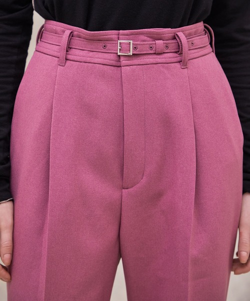 新品タグ付き モールパターン フレアパンツ public tokyo 日本製 M 極エバークリースフレアパンツ（スラックス）｜PUBLIC TOKYO